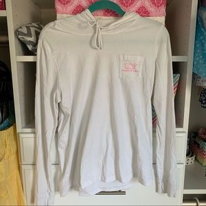 white and pink vineyard vines long sleeve